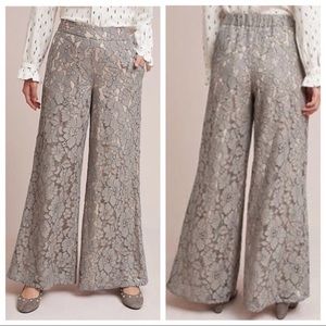 NWOT Anthropologie Two-tone Lace Pants